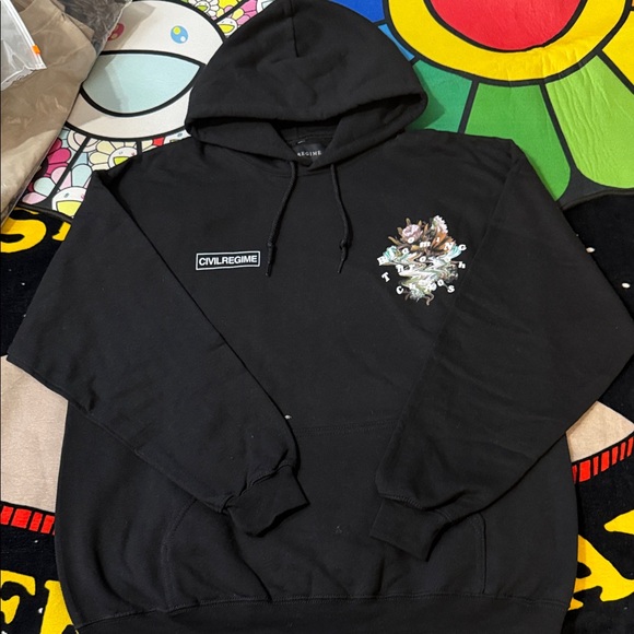 Civil Regime Other - Civil Regime Black Hoodie for Men